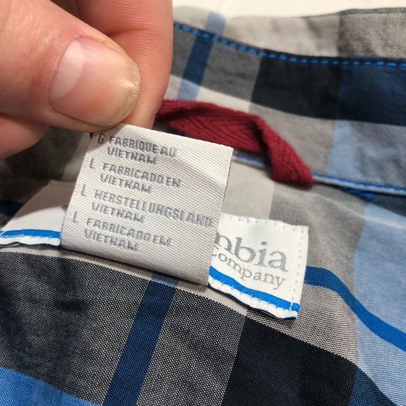 Columbia plaid Button down shirt long sleeve Large - Picture 6 of 8